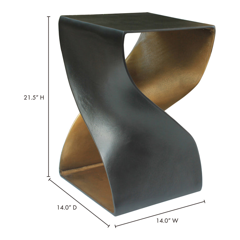 TWIST ACCENT TABLE BLACK
