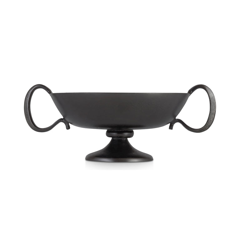 FLORIS DECORATIVE BOWL ANTIQUE BRASS CAST ALUMINUM