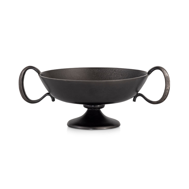 FLORIS DECORATIVE BOWL ANTIQUE BRASS CAST ALUMINUM