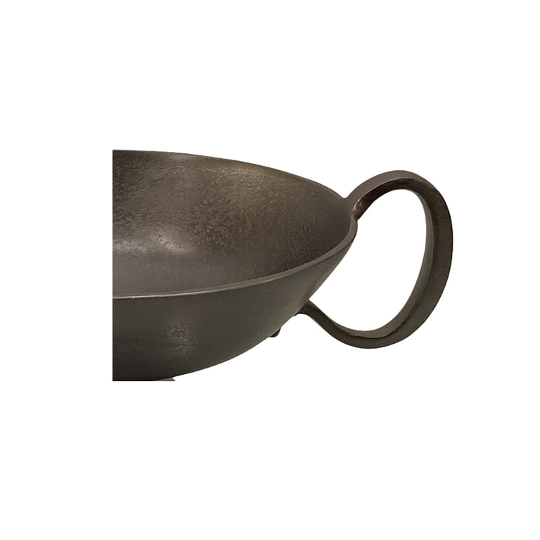FLORIS DECORATIVE BOWL ANTIQUE BRASS CAST ALUMINUM