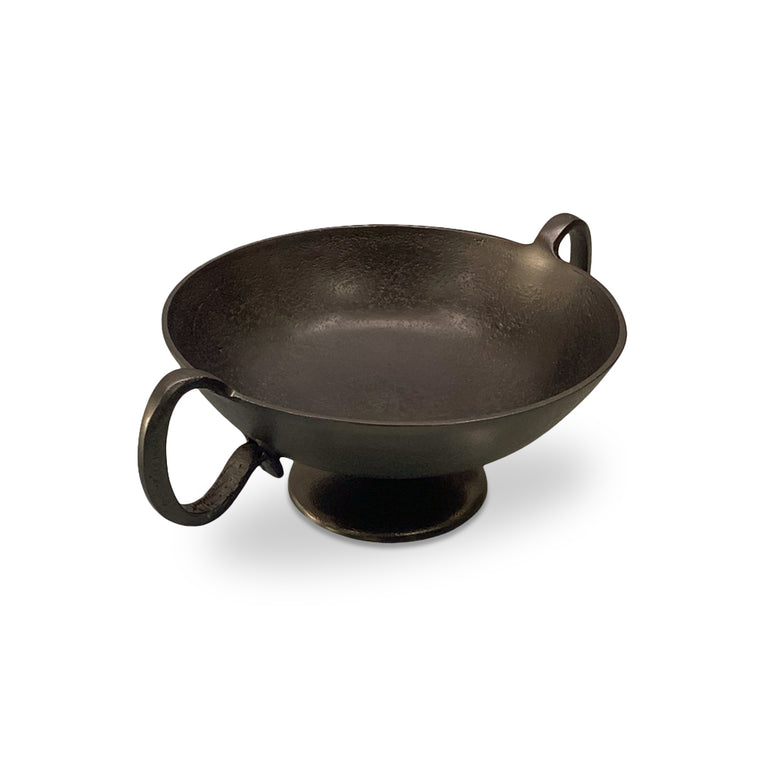 FLORIS DECORATIVE BOWL ANTIQUE BRASS CAST ALUMINUM