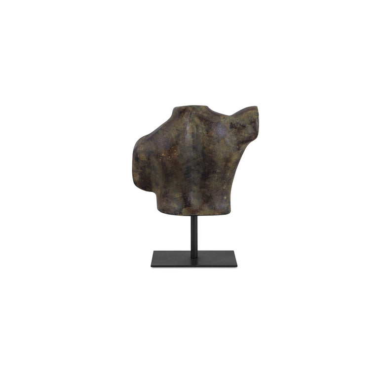 VICTOR CAST ALUMIINUM SCULPTURE AGED BLACK