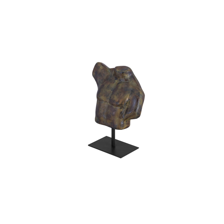 VICTOR CAST ALUMIINUM SCULPTURE AGED BLACK