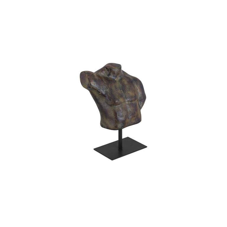 VICTOR CAST ALUMIINUM SCULPTURE AGED BLACK