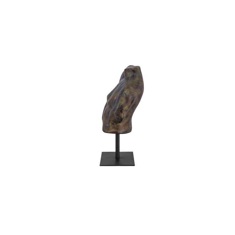 VICTOR CAST ALUMIINUM SCULPTURE AGED BLACK
