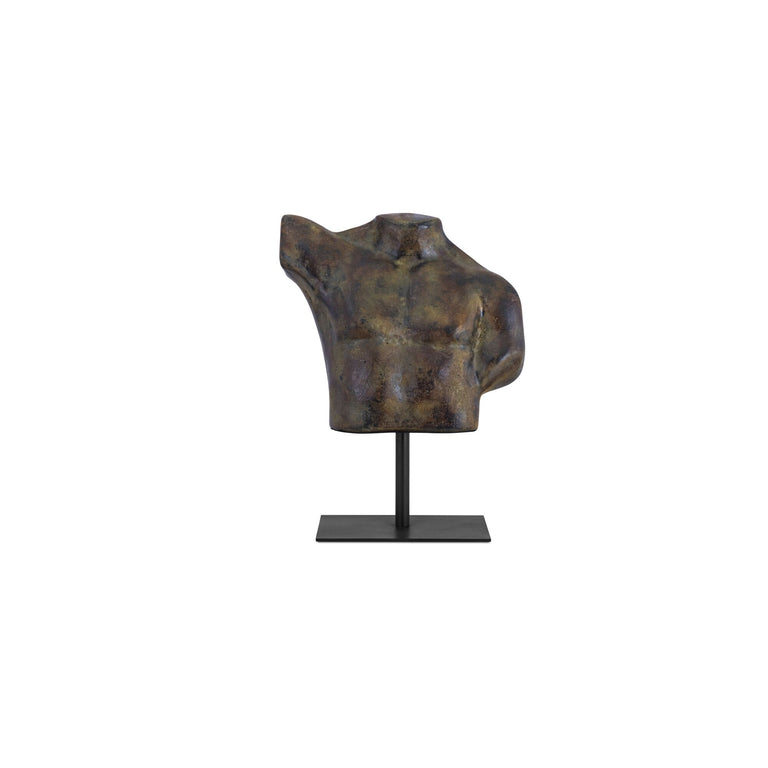 VICTOR CAST ALUMIINUM SCULPTURE AGED BLACK