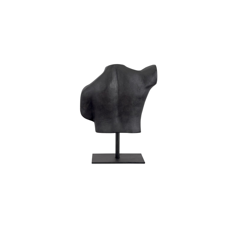VICTOR CAST ALUMIINUM SCULPTURE AGED BLACK
