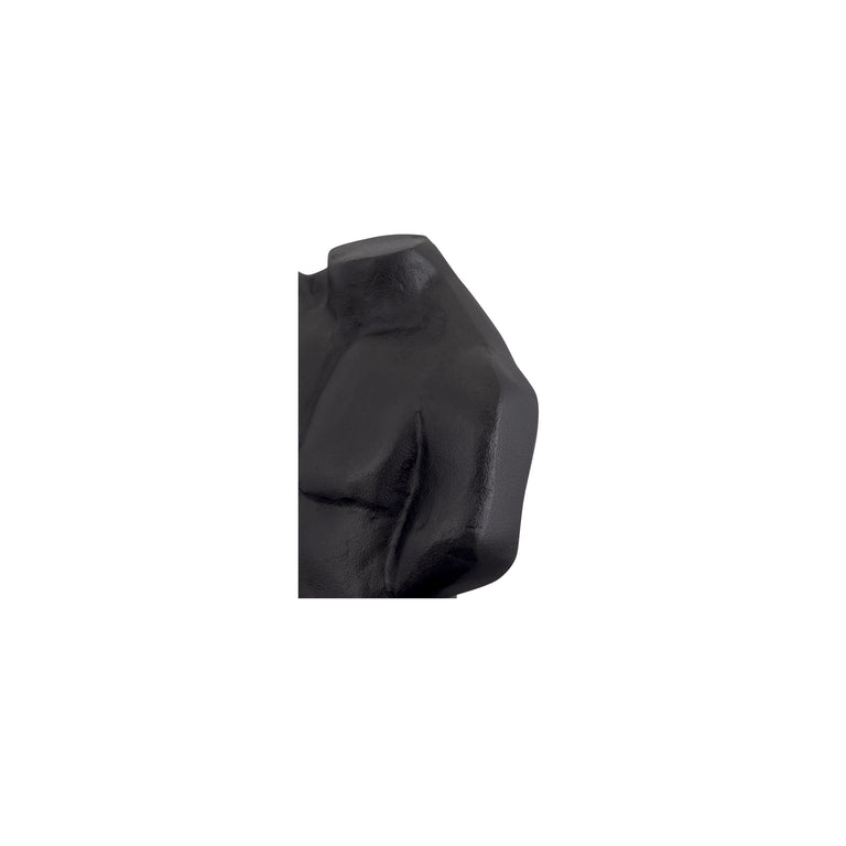 VICTOR CAST ALUMIINUM SCULPTURE AGED BLACK