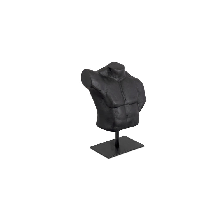 VICTOR CAST ALUMIINUM SCULPTURE AGED BLACK