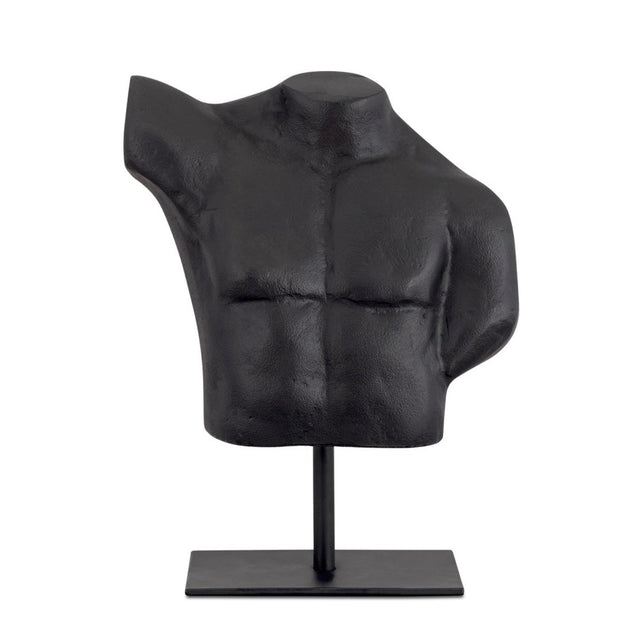 VICTOR CAST ALUMIINUM SCULPTURE AGED BLACK