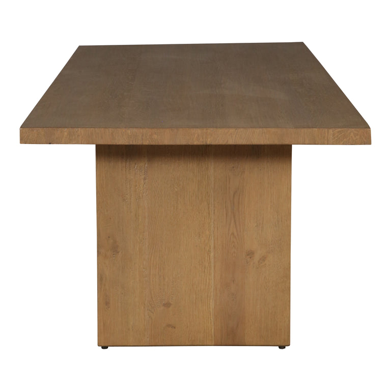 KOSHI DINING TABLE SANDBLASTED AMBER OAK