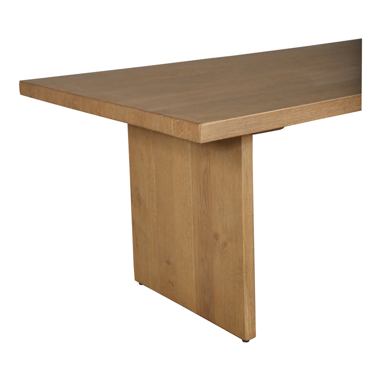 KOSHI DINING TABLE SANDBLASTED AMBER OAK