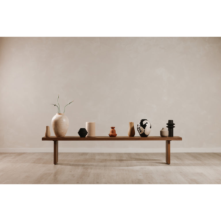 KOSHI BENCH SANDBLASTED AMBER OAK