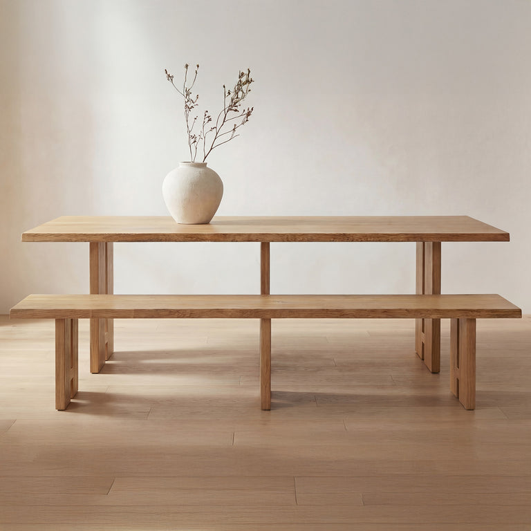 TESSA DINING BENCH NATURAL