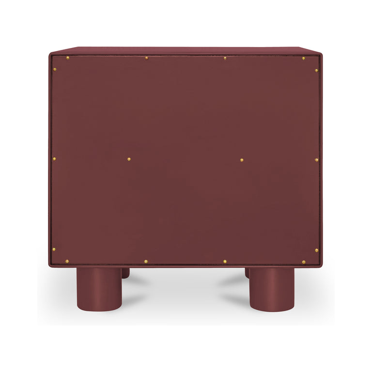 JOLENE NIGHTSTAND DEEP RED