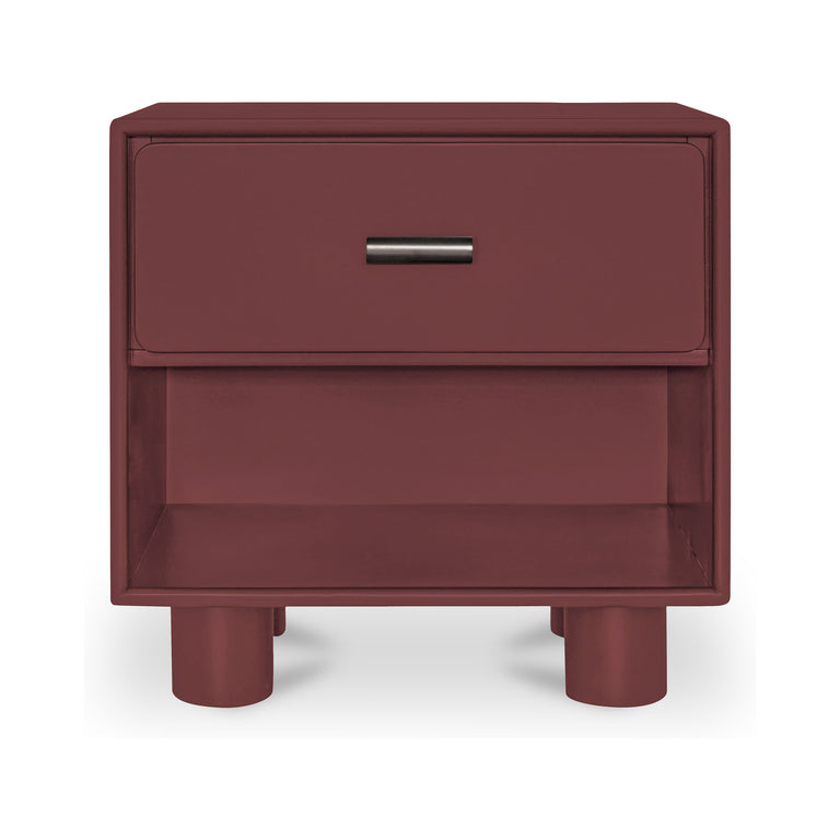 JOLENE NIGHTSTAND DEEP RED