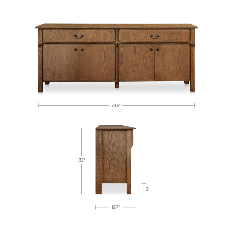 CAROLINE SIDEBOARD WARM BROWN