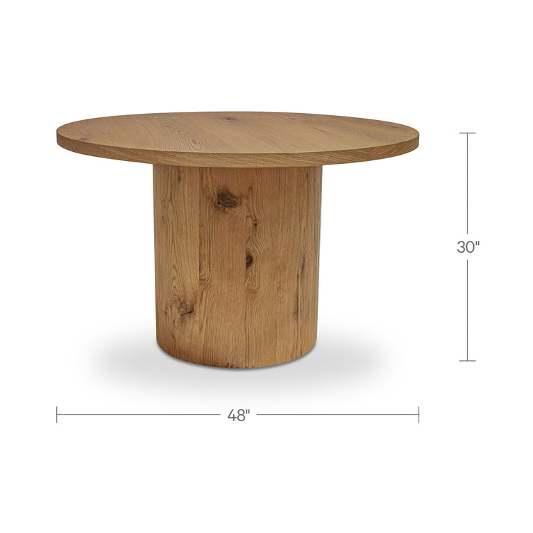 HANSEN DINING TABLE RUSTIC OAK