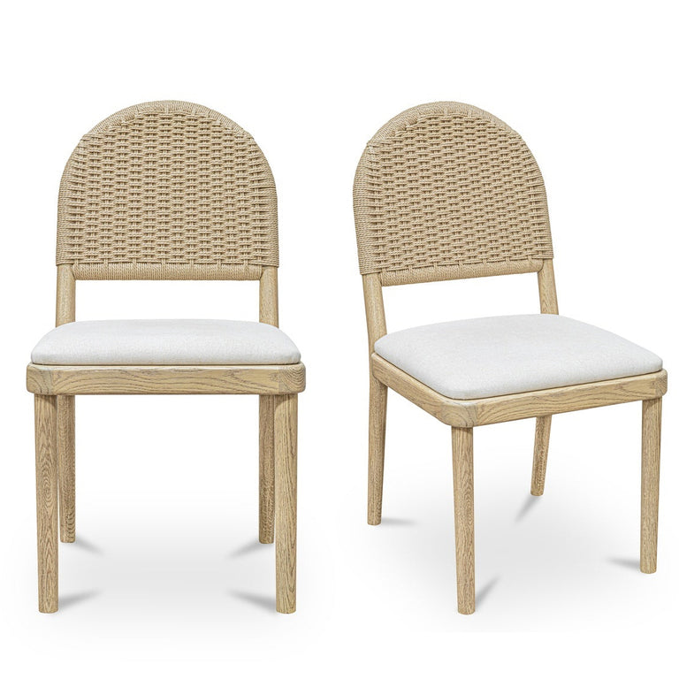 CLAIRE DINING CHAIR NATURAL-SET OF TWO