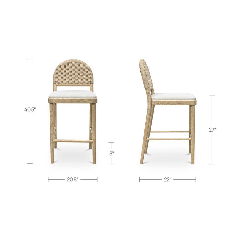 CLAIRE COUNTER STOOL NATURAL