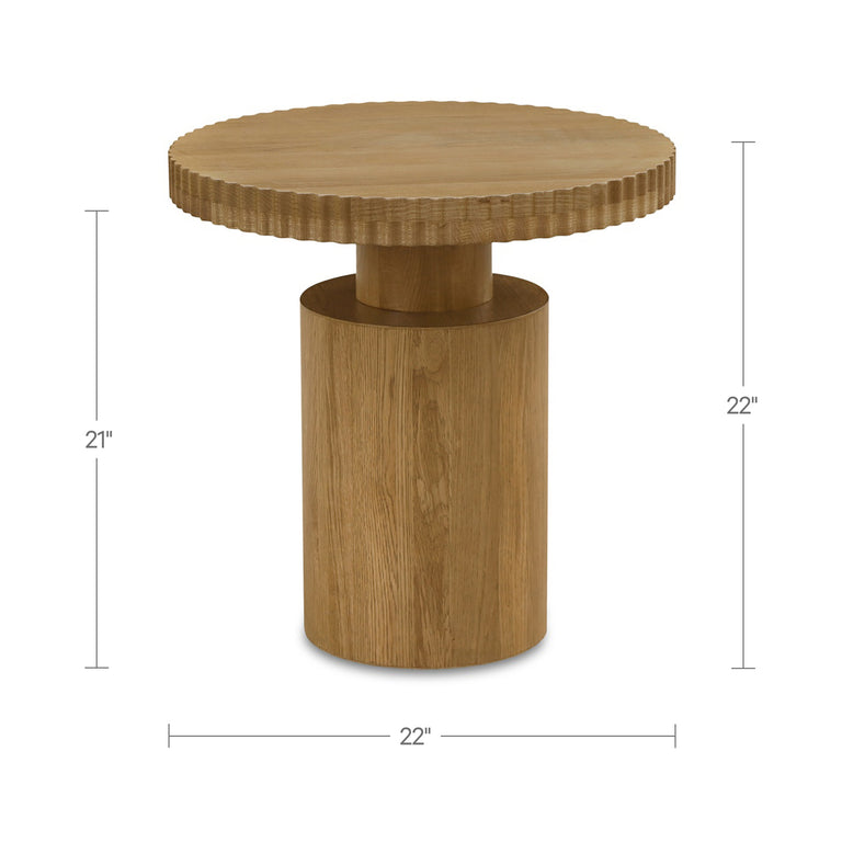 LEIGH SIDE TABLE BROWN