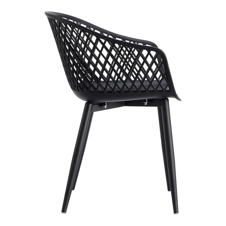PIAZZA OUTDOOR CHAIR BLACK - SET OF TWO