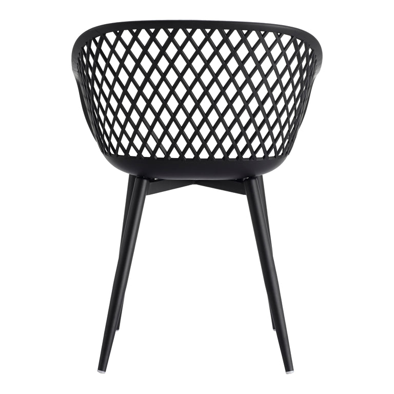 PIAZZA OUTDOOR CHAIR BLACK - SET OF TWO