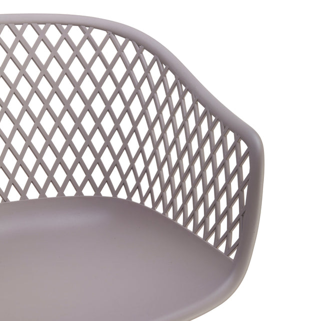 PIAZZA OUTDOOR CHAIR BLACK - SET OF TWO