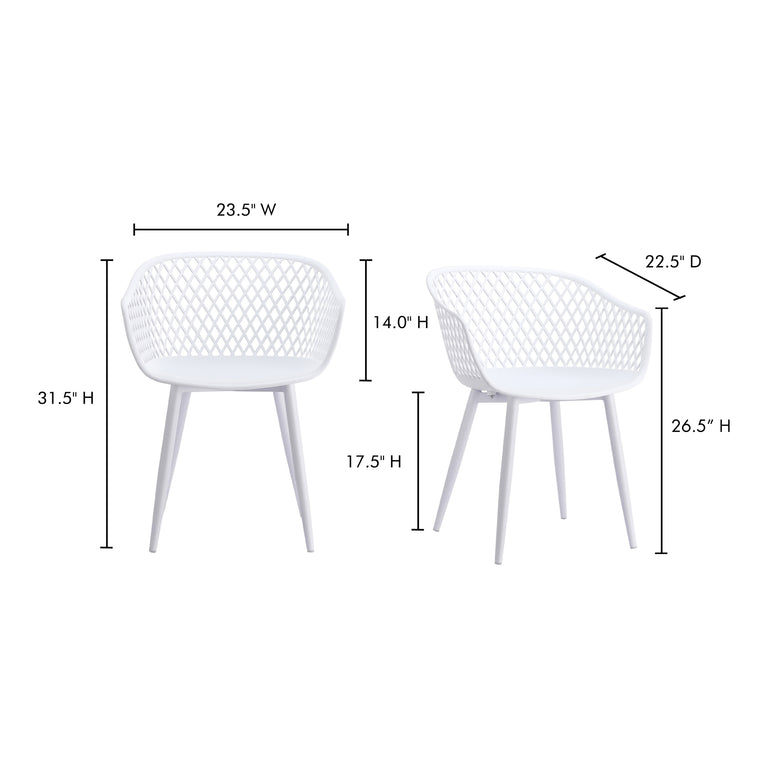 PIAZZA OUTDOOR CHAIR BLACK - SET OF TWO
