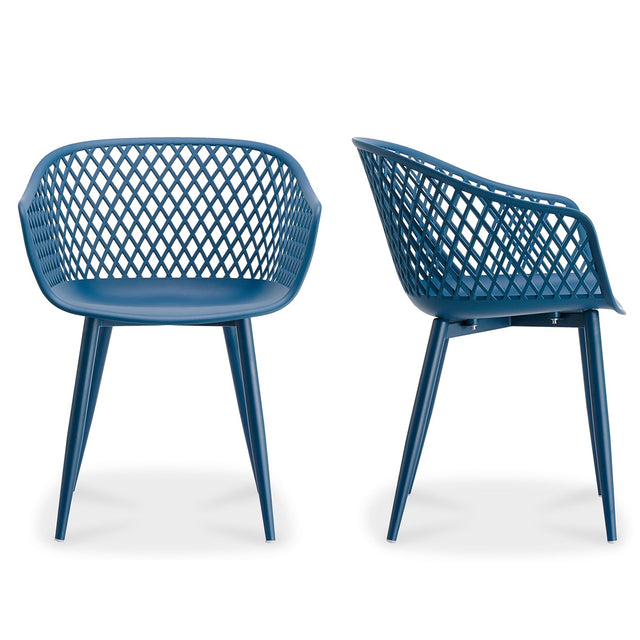 PIAZZA OUTDOOR CHAIR BLACK - SET OF TWO