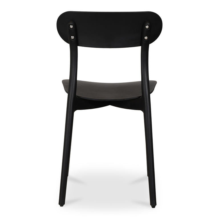 KENT OUTDOOR DINING CHAIR BLACK - SET OF TWO