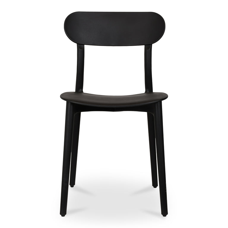KENT OUTDOOR DINING CHAIR BLACK - SET OF TWO