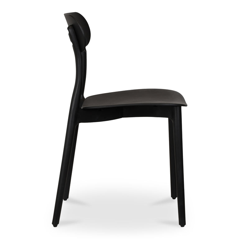 KENT OUTDOOR DINING CHAIR BLACK - SET OF TWO