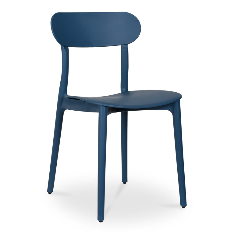 KENT OUTDOOR DINING CHAIR BLACK - SET OF TWO