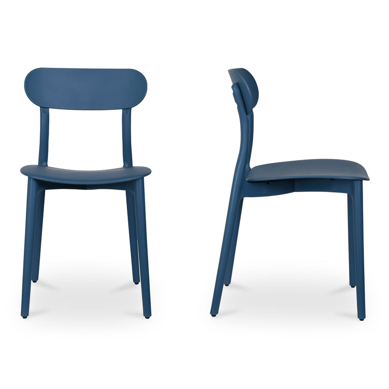 KENT OUTDOOR DINING CHAIR BLACK - SET OF TWO