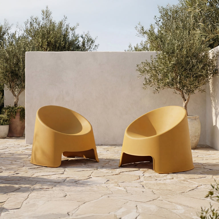 NOLLA OUTDOOR ACCENT CHAIR GREEN-SET OF TWO