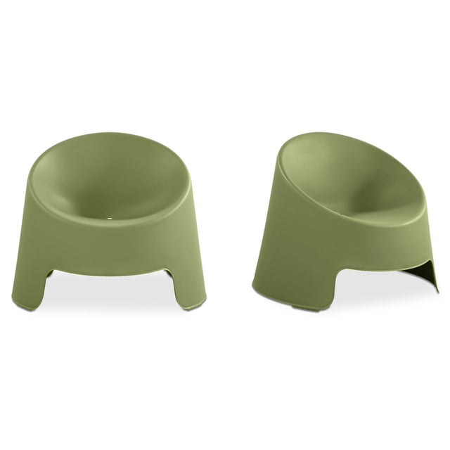 NOLLA OUTDOOR ACCENT CHAIR GREEN-SET OF TWO