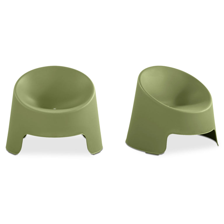 NOLLA OUTDOOR ACCENT CHAIR GREEN-SET OF TWO