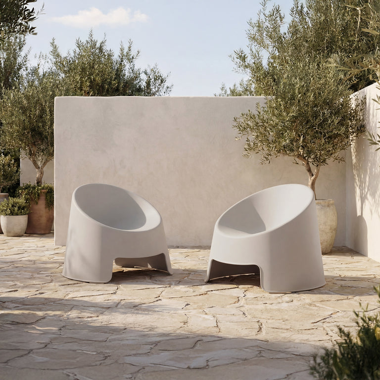 NOLLA OUTDOOR ACCENT CHAIR GREEN-SET OF TWO