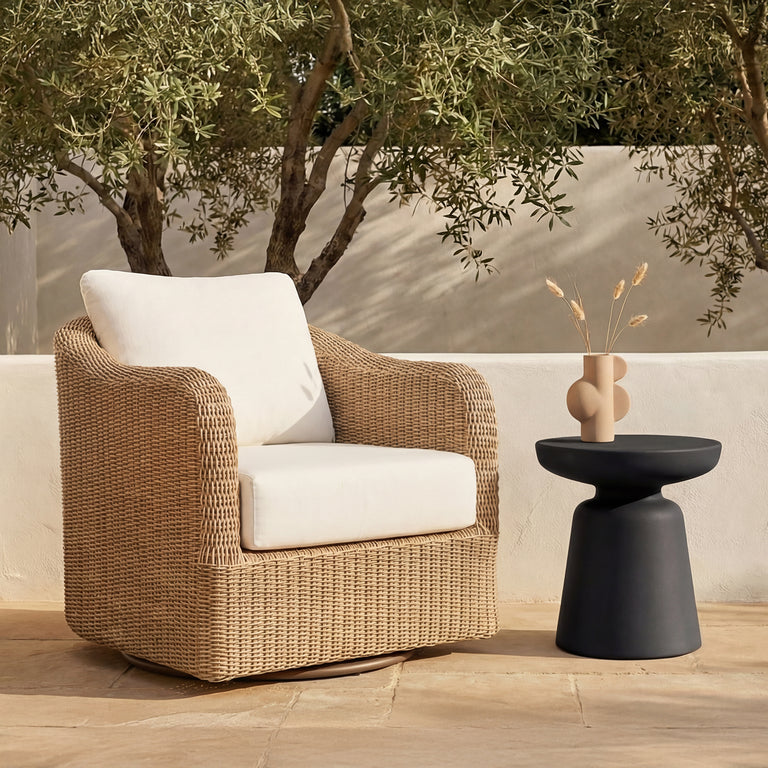RUTH OUTDOOR SIDE TABLE BLACK