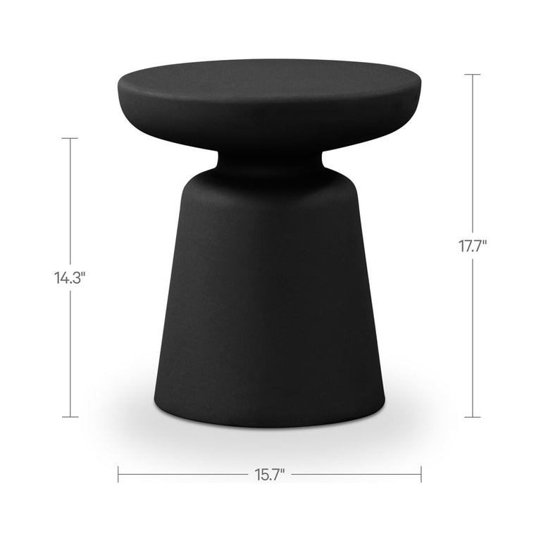 RUTH OUTDOOR SIDE TABLE BLACK
