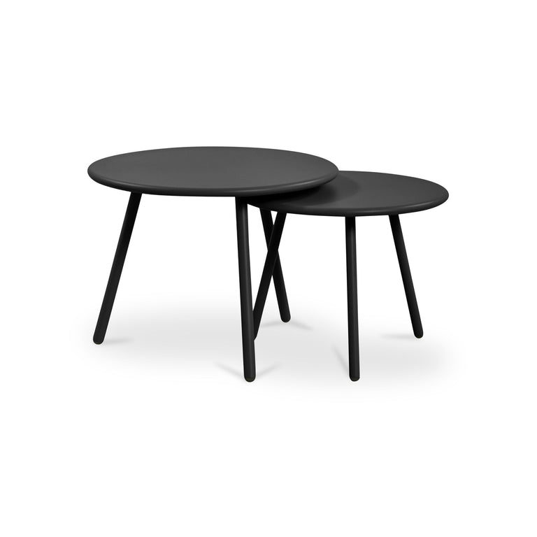 KARI OUTDOOR NESTING COFFEE TABLE BLACK