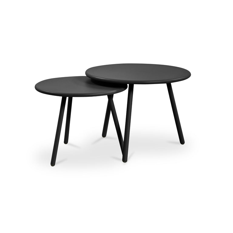 KARI OUTDOOR NESTING COFFEE TABLE BLACK
