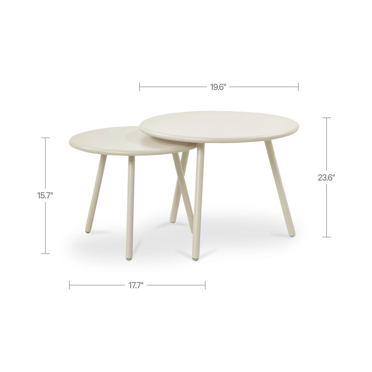 KARI OUTDOOR NESTING COFFEE TABLE BLACK