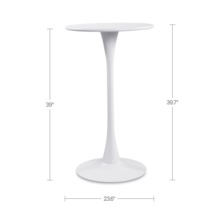 GAGE OUTDOOR BAR TABLE WHITE