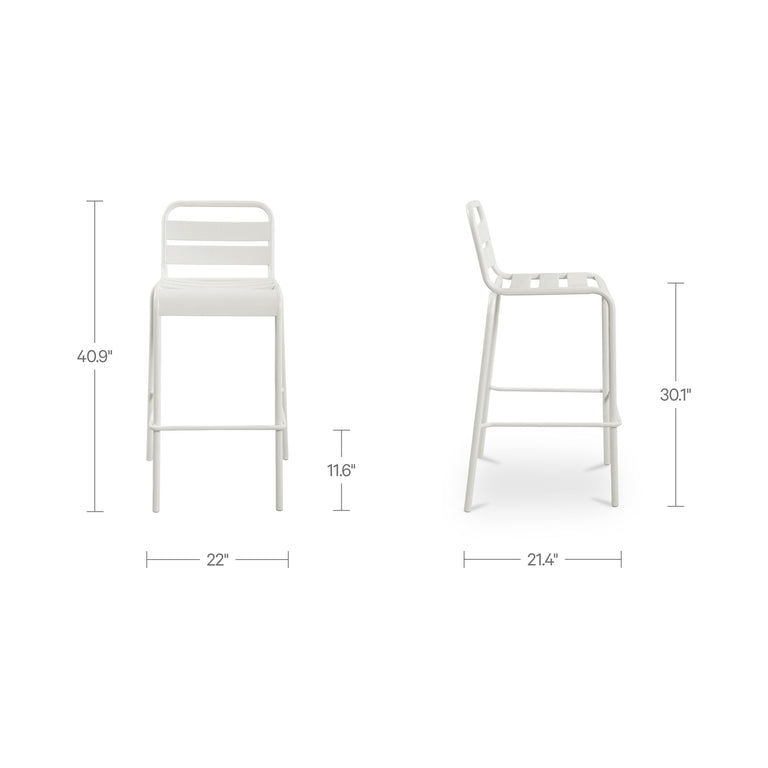 KADE OUTDOOR BAR STOOL GREEN-SET OF TWO