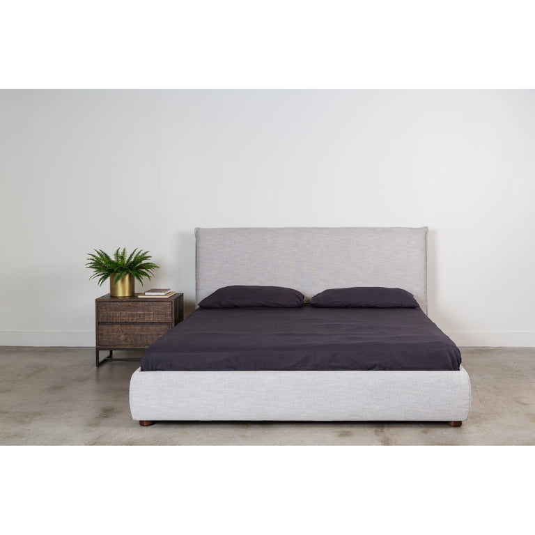 LUZON KING BED LIGHT GREY