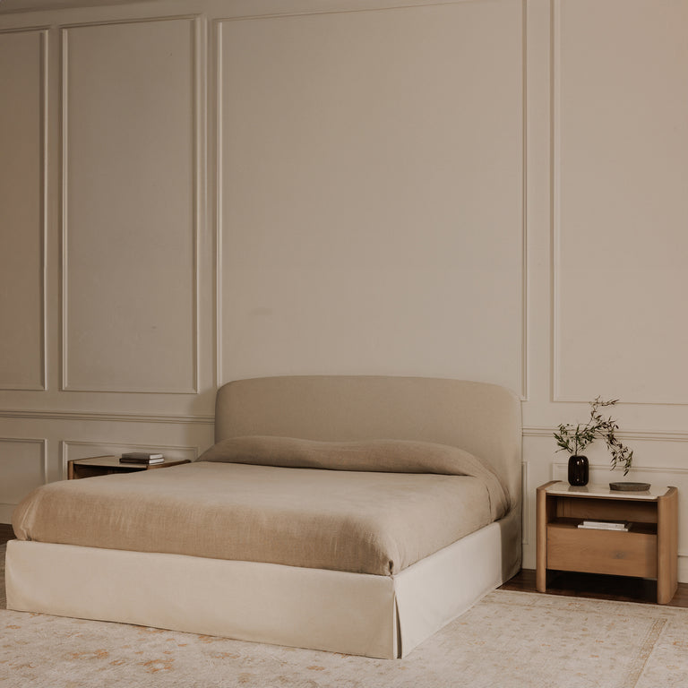 JOAN KING STORAGE BED CREAM