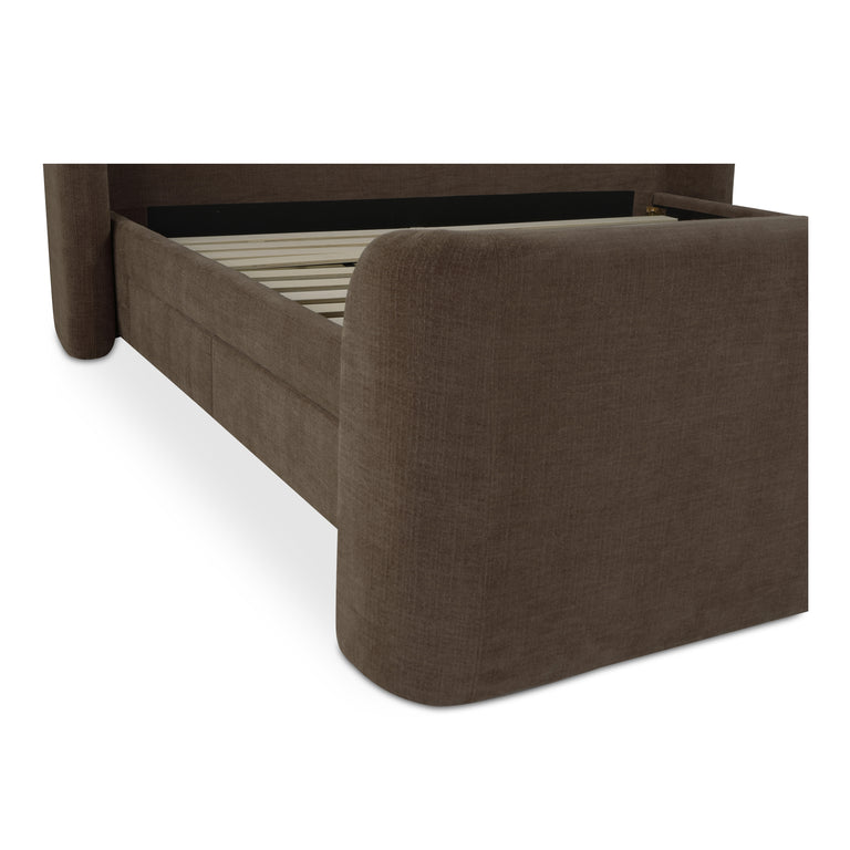 SOPHIA KING STORAGE BED BROWN