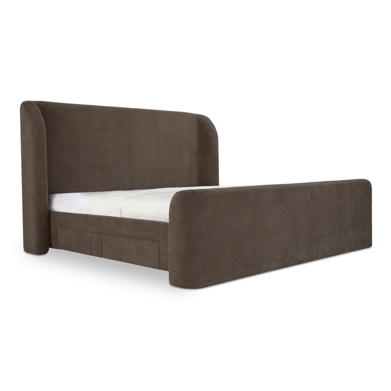 SOPHIA KING STORAGE BED BROWN